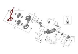 Shimano Chape Interne pour Dérailleur XTR M9100