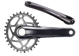 Shimano Pédalier Deore XT M8100 QFACTOR 172 mm + Plateau Ovale Absolute Black Gris 2023