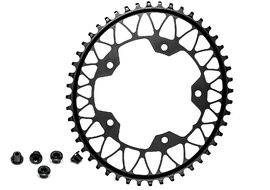 Absolute Black Plateau Gravel Oval Narrow Wide 110 mm 5 Trous Noir 2025