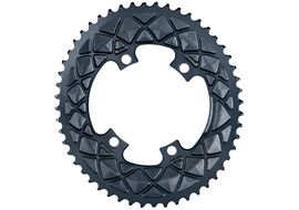 Absolute Black Plateau Ovale Premium - 4 trous 110 mm (Shimano asymétrique) - Gris 2025