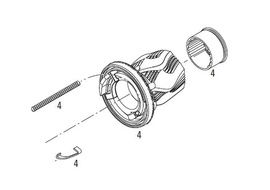 Sram Poignée tournante droite pour GripShift X0 2005-2011