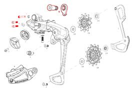 Sram Kit vis + butée pour dérailleur arrière 12v X01 Eagle AXS
