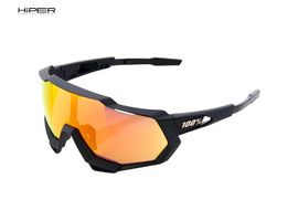 100% Lunettes Speedtrap Soft Tact Black - Hiper Red Mirror