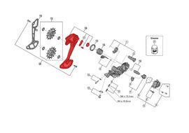 Shimano Chape Externe pour Dérailleur XT M8100