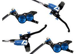 Hope Paire de freins à disque Tech 4 V4 Noir / Bleu - Durite standard 2025