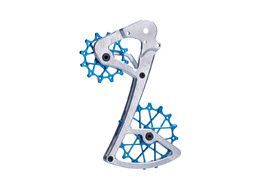 Garbaruk Kit chape et galets pour dérailleurs Sram 11/12 V - Argent / Bleu 2023