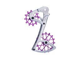 Garbaruk Kit chape et galets pour dérailleurs Sram 11/12 V - Argent / Violet 2023