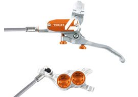 Hope Frein à disque avant Tech 4 E4 Argent / Orange 2025