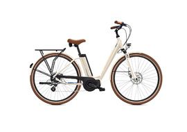 O2feel Vélo électrique iVog City Up 4.1 Blanc Lin - Taille S (26") - iPowerFit 400 2023
