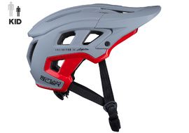 Kenny Casque Scrambler Enfant Gris Rouge