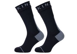 Sealskinz Chaussettes Mi Hautes Imperméables Hydrostop Toutes Saisons - Noir/Gris 2023