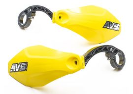 AVS Protège mains avec pattes plastique - Jaune fluo