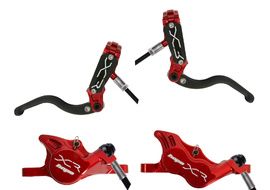 Hope Paire de freins à disque XCR PRO E4/X2 Rouge 2025