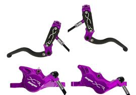Hope Paire de freins à disque XCR PRO E4/X2 Violet 2025