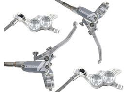 Hope Paire de freins à disque Tech 4 E4 Argent / Argent - Durite aviation 2025