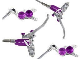 Hope Paire de freins à disque Tech 4 V4 Argent / Violet - Durite aviation 2025